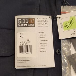 5.11 Tactical Dark Navy TacLite Pro Shirt XL